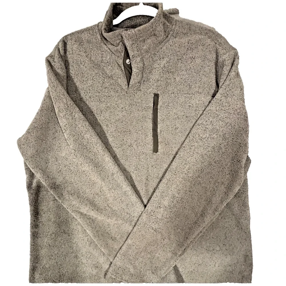 Eastern Mountain Sports Mens Large Gray Fleece Pullover